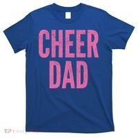 Cheer Dad Vintage Retro Cheerleading Matching Parents Pink Gift T-Shirt thumb 0