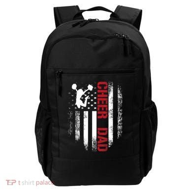 Cheer Dad Vintage American Flag Backpack