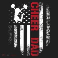 Cheer Dad Vintage American Flag Hat thumb 2