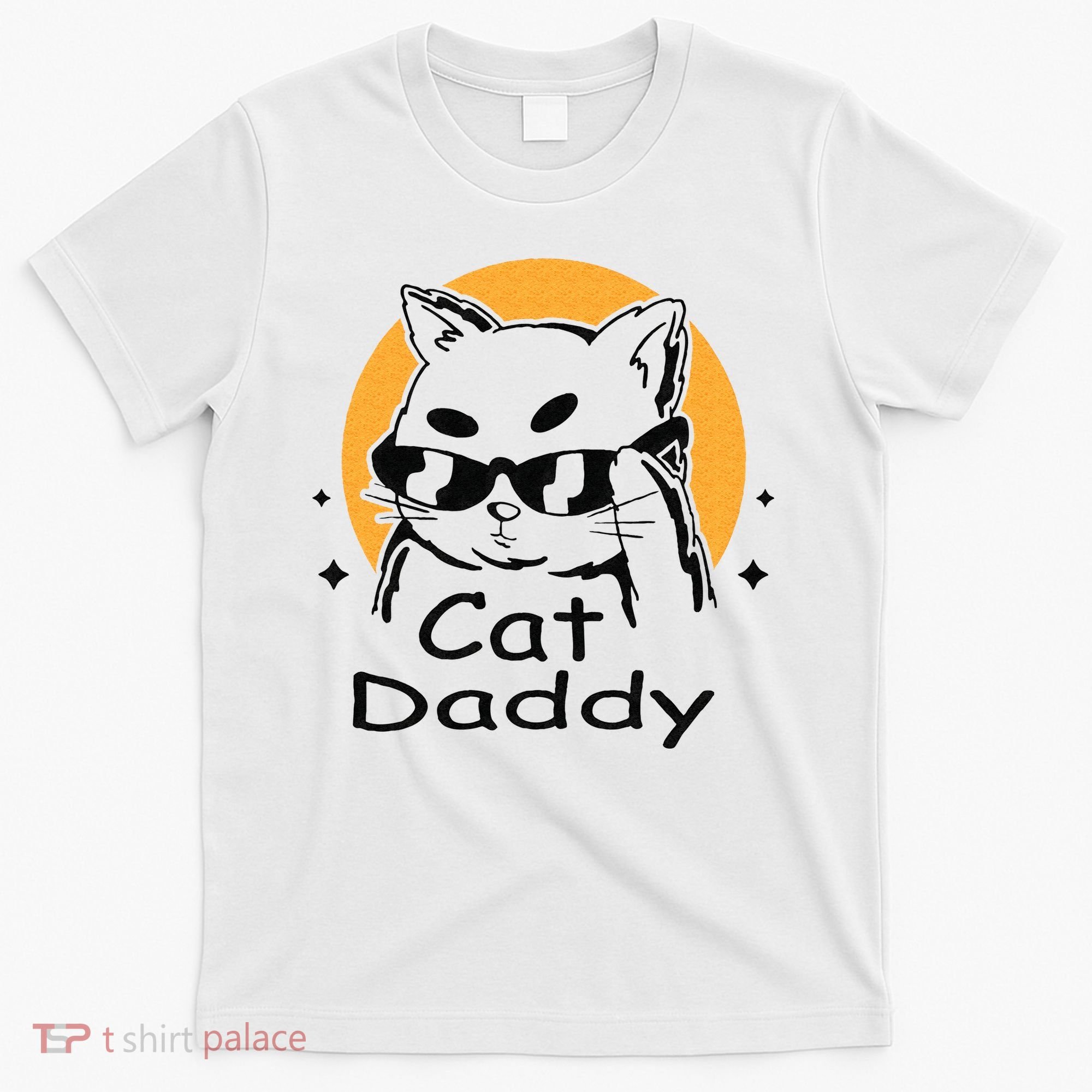 Cat Daddy Vintage Eighties Style Cat Retro Distressed T-Shirt
