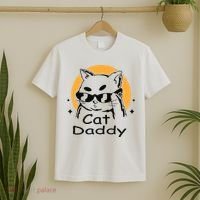 Cat Daddy Vintage Eighties Style Cat Retro Distressed T-Shirt thumb 2