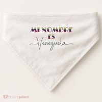 Camisa De Venezuela Venezuelan Flag Proud Venezuelan USA-Made Doggie Bandana thumb 0