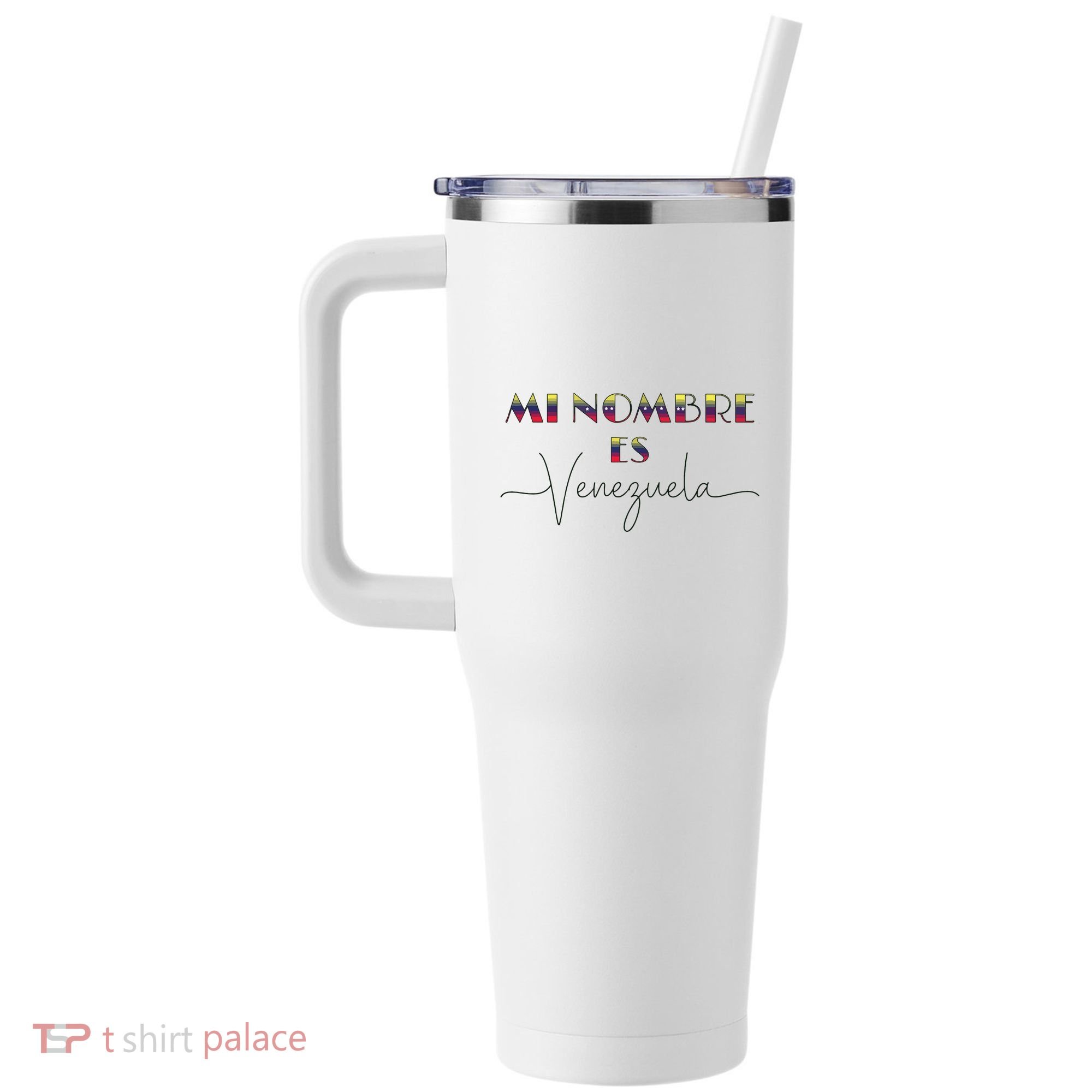 Camisa De Venezuela Venezuelan Flag Proud Venezuelan 40oz Vacuum Insulated Stainless Steel Travel Tumbler