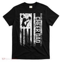  Cheer Dad Vintage American Flag Father Cheerleader Squad T-Shirt thumb 0