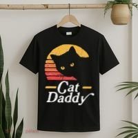 Cat Daddy Vintage Eighties Style Cat Retro Distressed T-Shirt thumb 2