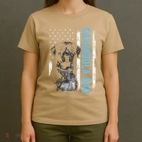Catahoula Dad Vintage American Flag Dog Dad T-Shirt thumb 4