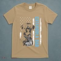 Catahoula Dad Vintage American Flag Dog Dad T-Shirt thumb 5