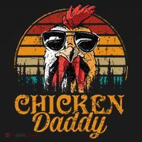 Chicken Daddy Vintage Poultry Farmer Funny Fathers Day T-Shirt thumb 7