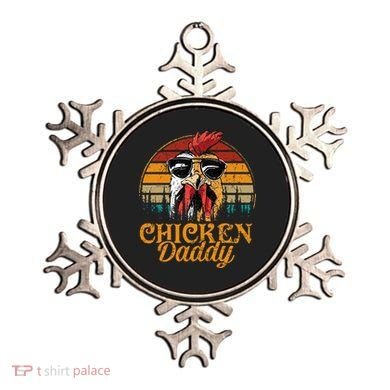 Chicken Daddy Vintage Poultry Farmer Funny Fathers Day Ornament