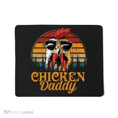Chicken Daddy Vintage Poultry Farmer Fathers Day Mousepad