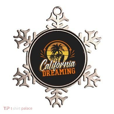 California Dreaming Vintage Retro 70's Skyline Surf Gift Funny Gift Ornament