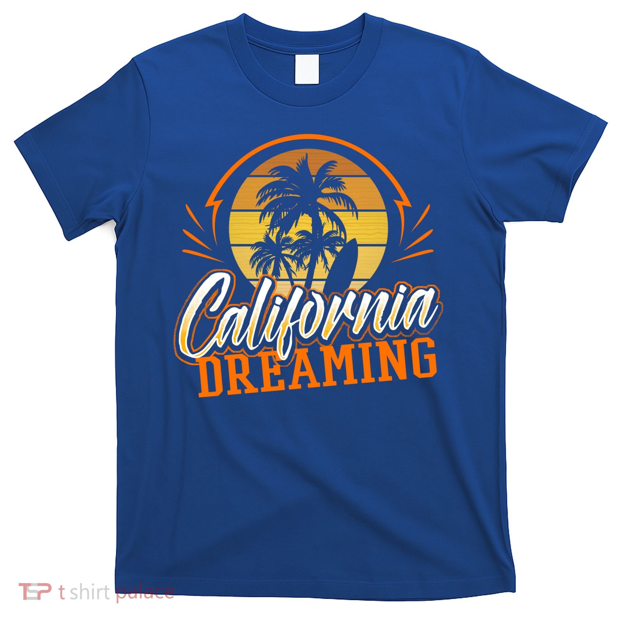 California Dreaming Vintage Retro 70's Skyline Surf Gift Funny Gift T-Shirt