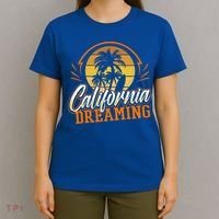 California Dreaming Vintage Retro 70's Skyline Surf Gift Funny Gift T-Shirt thumb 4