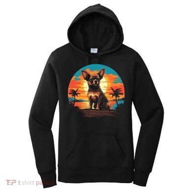 Chihuahua Dog Vintage Style Gift Women's Hoodie