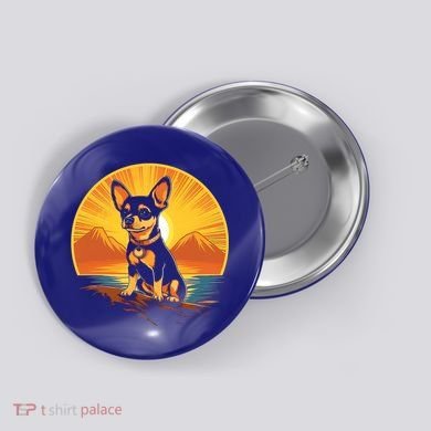Chihuahua Dog Vintage Style Cute Gift Button