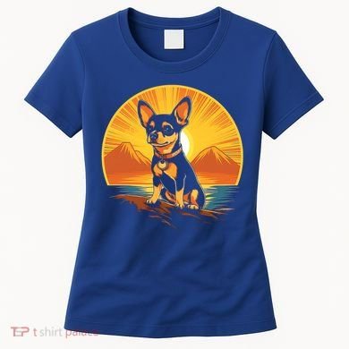 Chihuahua Dog Vintage Style Cute Gift Women's T-Shirt