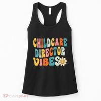 Childcare Director Vibes 1st Day Of School Daycare Teacher Women's Tank Top thumb 0