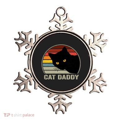 Cat Daddy Vintage Cat 80s Retro Style For Cat Dad Ornament