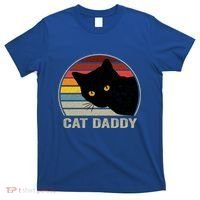 Cat Daddy Vintage Cat 80s Retro Style For Cat Dad T-Shirt thumb 0