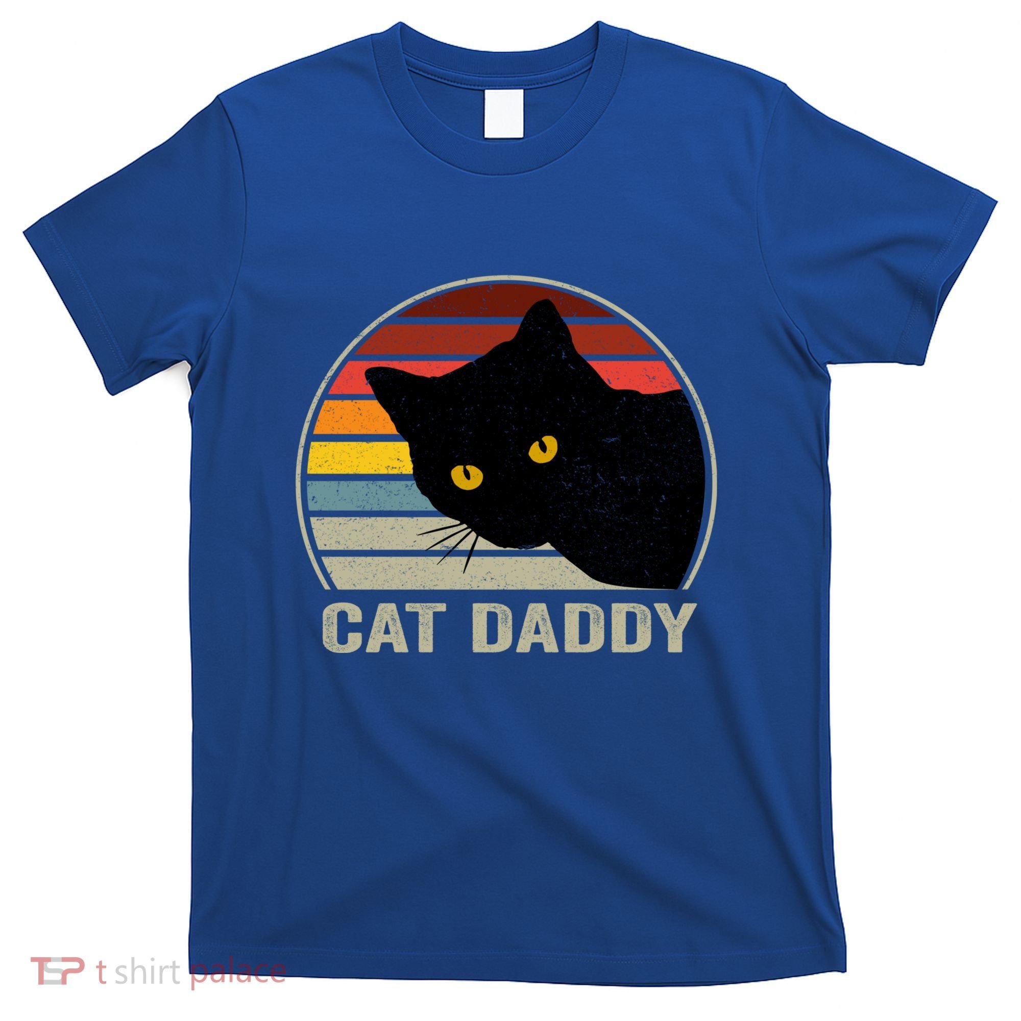 Cat Daddy Vintage Cat 80s Retro Style For Cat Dad T-Shirt