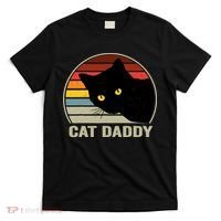 Cat Daddy Vintage Cat 80s Retro Style For Cat Dad T-Shirt thumb 0