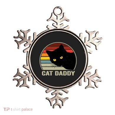 Cat Daddy Vintage Cat 80s Retro Style For Cat Dad Ornament