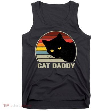 Cat Daddy Vintage Cat 80s Retro Style For Cat Dad Tank Top