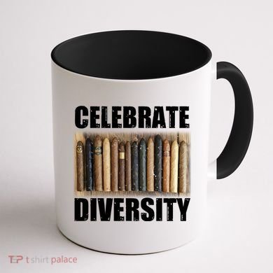 Celebrate Diversity Variety Of Smoke Cigars Coffee Mug back