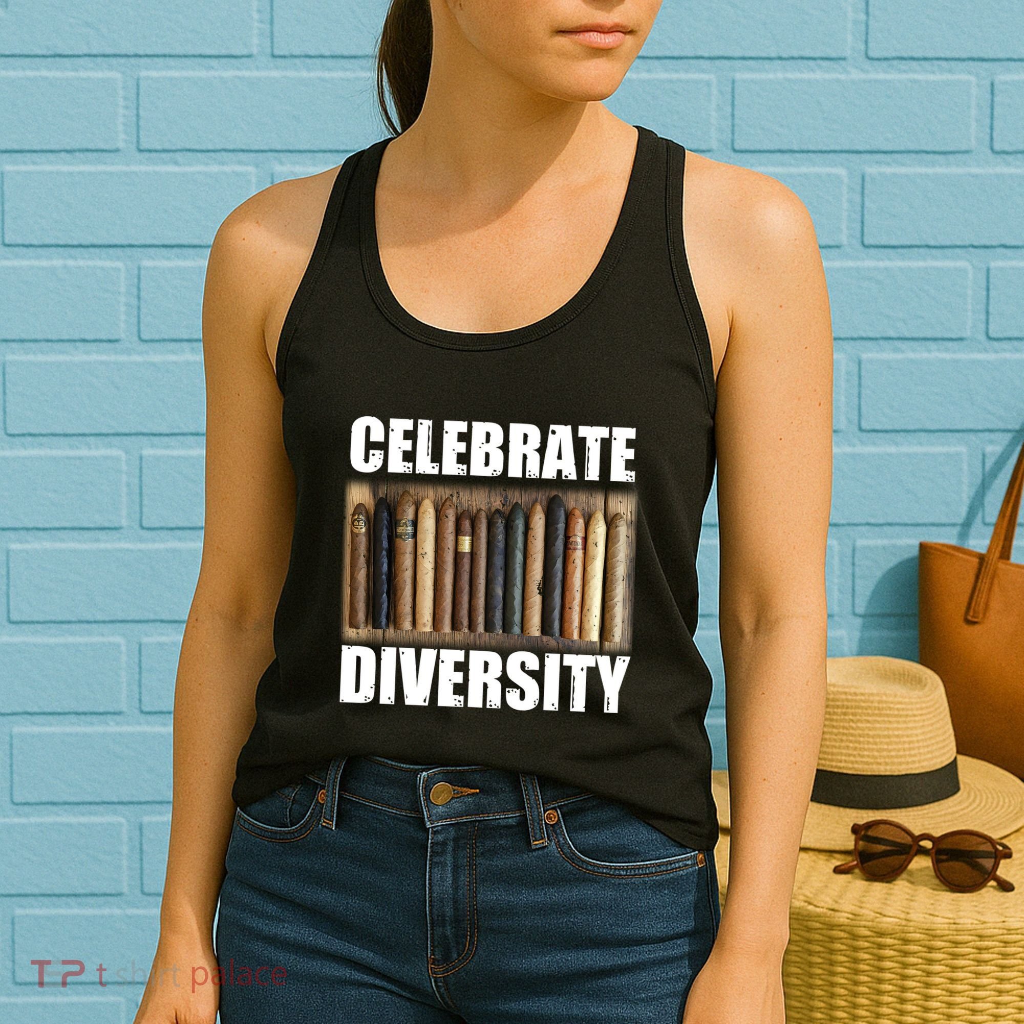 Celebrate Diversity Variety Of Smoke Cigars Women's Tank Top