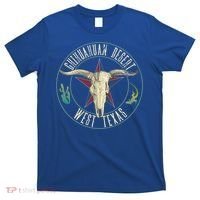 Chihuahuan Desert West Texas Cow Skull Lizard Cactus Star Gift T-Shirt thumb 0