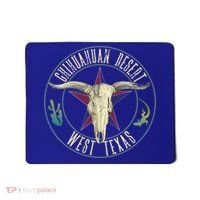 Chihuahuan Desert West Texas Cow Skull Lizard Cactus Star Gift Mousepad thumb 0