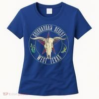 Chihuahuan Desert West Texas Cow Skull Lizard Cactus Star Gift Women's T-Shirt thumb 0