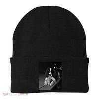 Cool Dog with Sunglasses and Iced Coffee Vibes Beanie thumb 0