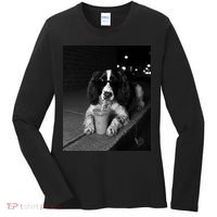Cool Dog with Sunglasses and Iced Coffee Vibes Women's Long Sleeve Shirt thumb 0