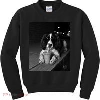 Cool Dog with Sunglasses and Iced Coffee Vibes Kids Sweatshirt thumb 0