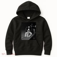 Cool Dog with Sunglasses and Iced Coffee Vibes Kids Hoodie thumb 0