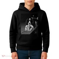 Cool Dog with Sunglasses and Iced Coffee Vibes Kids Hoodie thumb 4