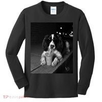 Cool Dog with Sunglasses and Iced Coffee Vibes Kids Long Sleeve Shirt thumb 0