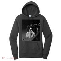 Cool Dog with Sunglasses and Iced Coffee Vibes Women's Hoodie thumb 0