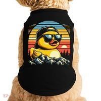 Cool Duck With Sunglasses Retro Funny Doggie Tank thumb 0