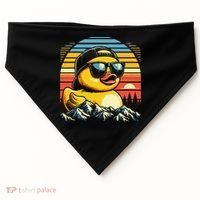 Cool Duck With Sunglasses Retro Funny USA-Made Doggie Bandana thumb 0