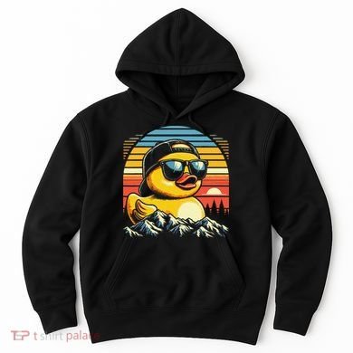 Cool Duck With Sunglasses Retro Funny Hoodie