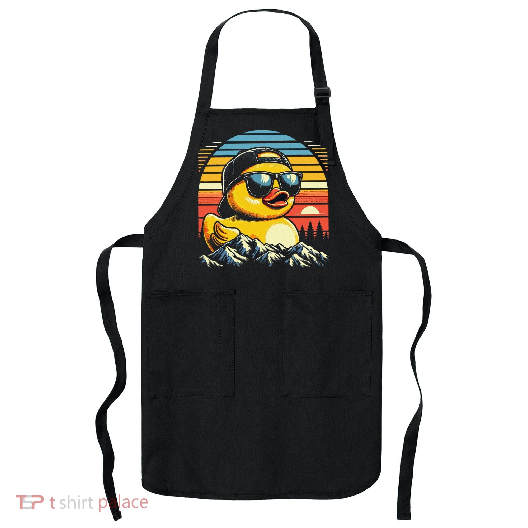 Cool Duck With Sunglasses Retro Funny Apron