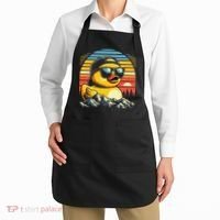 Cool Duck With Sunglasses Retro Funny Apron thumb 2