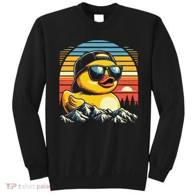 Cool Duck With Sunglasses Retro Funny Sweatshirt