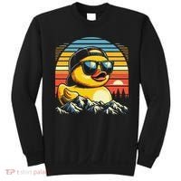 Cool Duck With Sunglasses Retro Funny Sweatshirt thumb 0