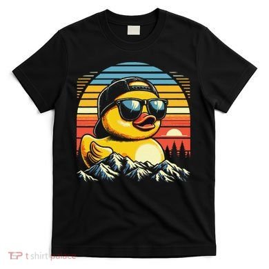 Cool Duck With Sunglasses Retro Funny T-Shirt