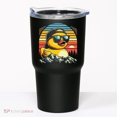 Cool Duck With Sunglasses Retro Funny Tumbler