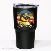 Cool Duck With Sunglasses Retro Funny Tumbler thumb 0