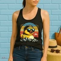 Cool Duck With Sunglasses Retro Funny Women's Tank Top thumb 2